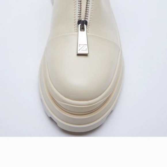 Zara flat ankle boots with zip TRF - Picture 3 of 8